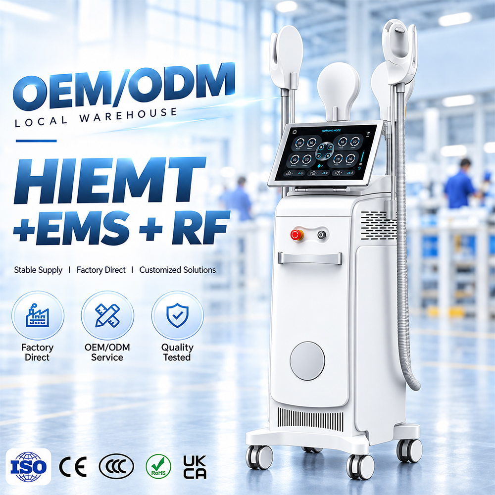 4 Handle EMS Body Sculpting Machine with HIEMT & RF | ZENI