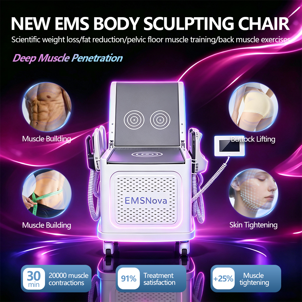 EMS Body Sculpting Chair with 4 Handles for Pelvic Floor Training | ZENI - Image 3