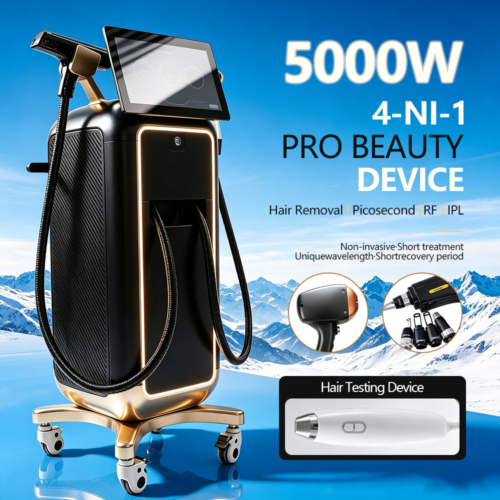 4 Wavelength Diode Laser Hair Removal Machine with Dual Handles | ZENI - Image 4