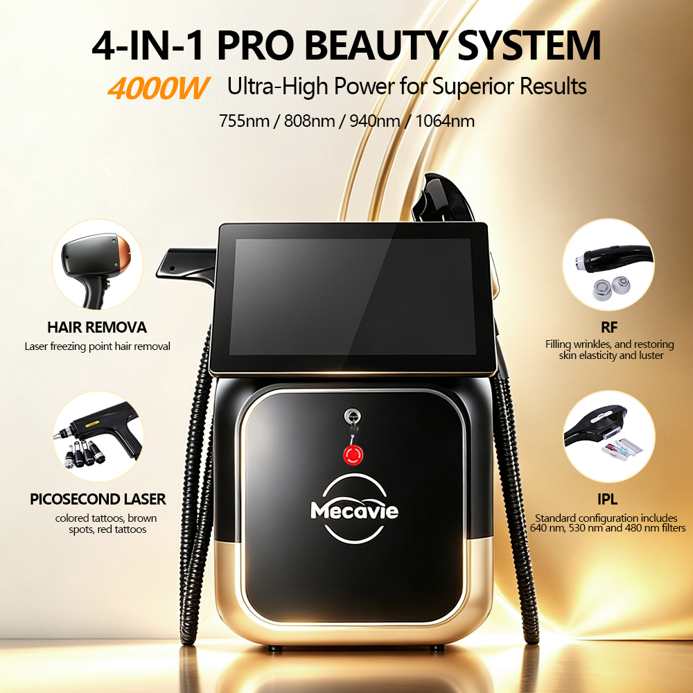 4-in-1 Diode IPL RF Beauty Machine for Hair Removal, Tattoo Removal & Skin Care | ZENI - Image 5