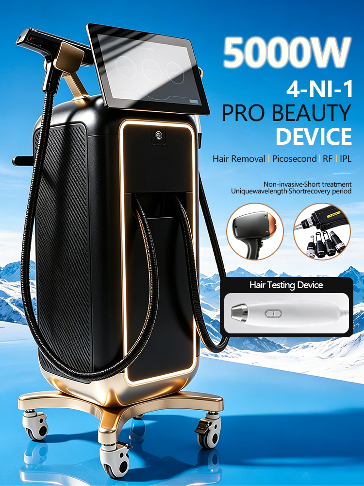 4 Wavelength Diode Laser Hair Removal Machine with Dual Handles | ZENI - Image 8