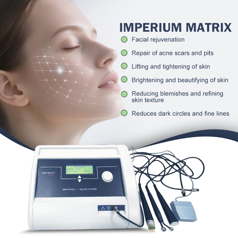 Imperium Matrix 3 In 1 RF Microneedle Machine, Fractional RF Endolift Mesowave Skin Rejuvenation Acne Scar Removal Beauty Machine for Salon - Image 3