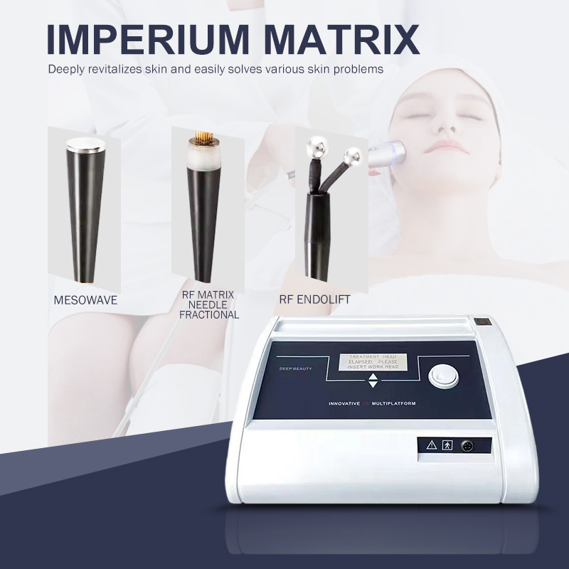 Imperium Matrix 3 In 1 RF Microneedle Machine, Fractional RF Endolift Mesowave Skin Rejuvenation Acne Scar Removal Beauty Machine for Salon - Image 6